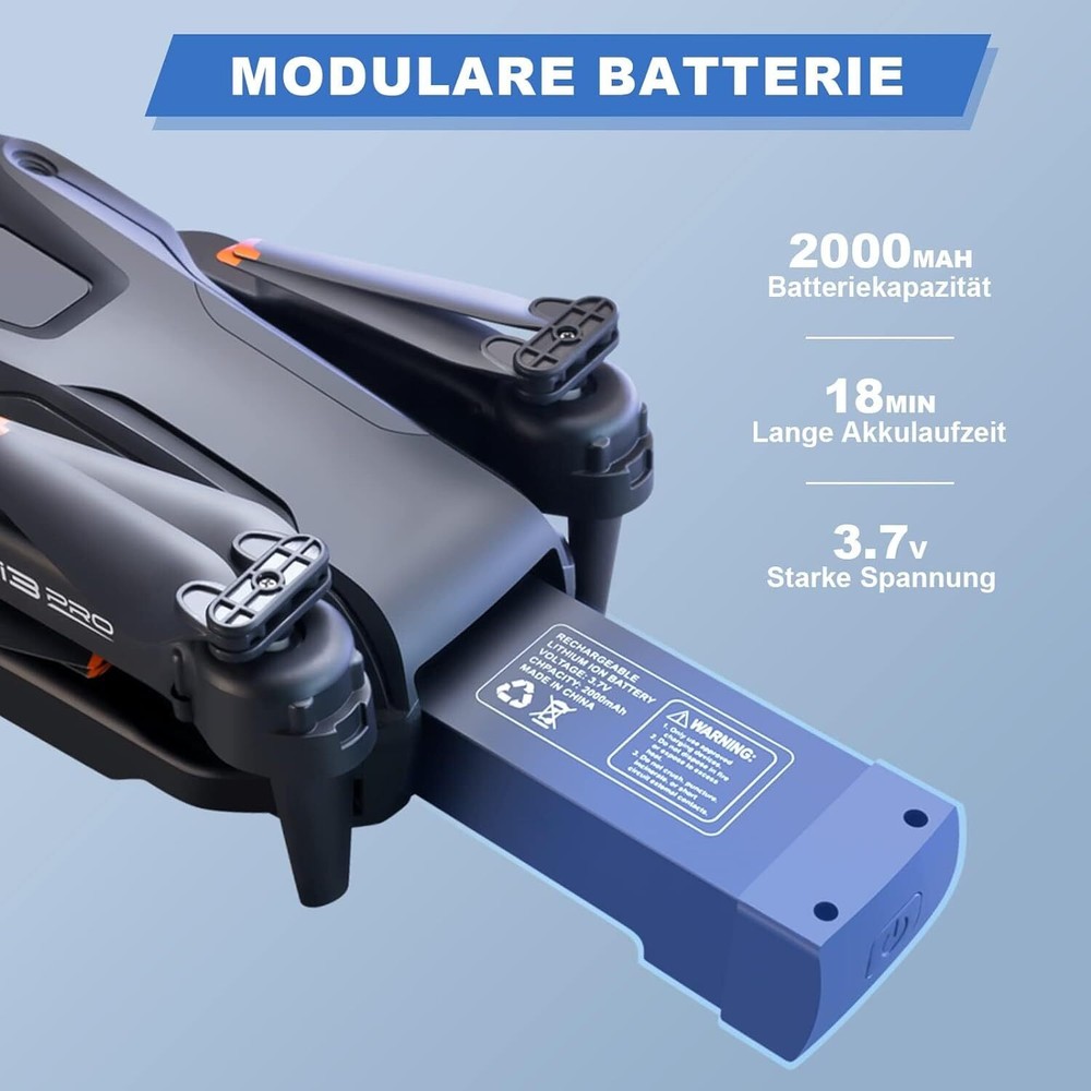 i3 PRO Foldable RC Drone 4K HD FPV Camera Obstacle Avoidance Quadcopter +Battery