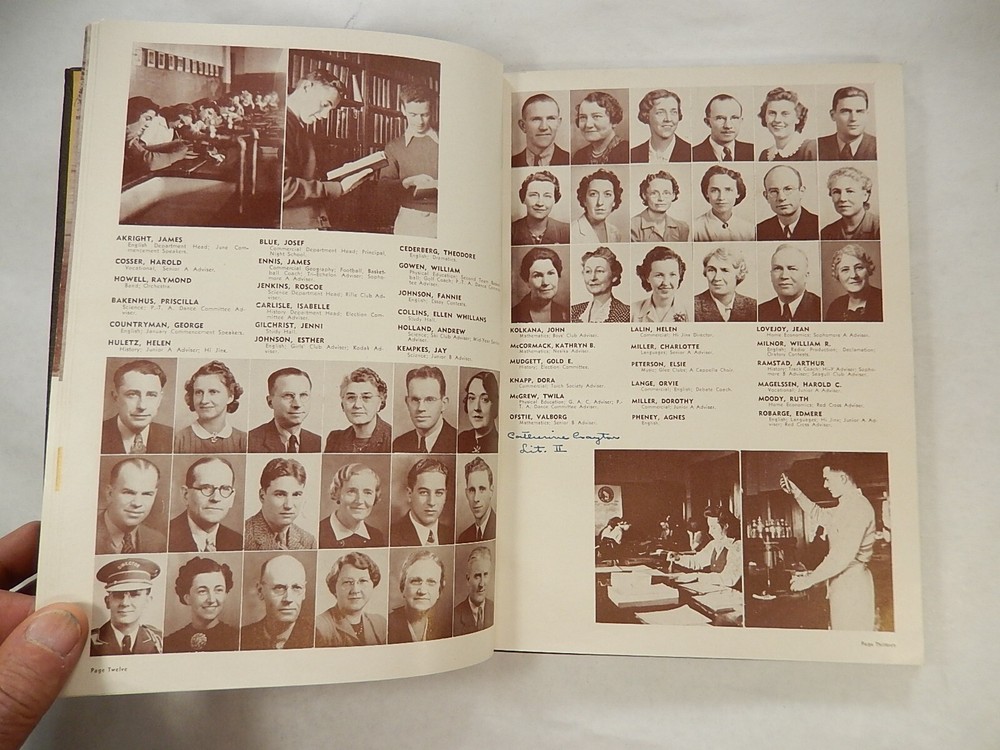Yearbook, Everett High School, Everett Washington, 1942, Nesika