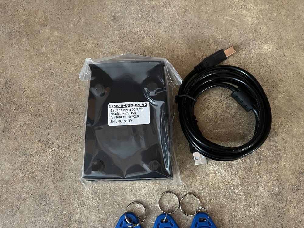 HALL PASS 125K-R-USB-DI 125KHZ EM4100 RFID READER WITH USB INTERFACE V3-3