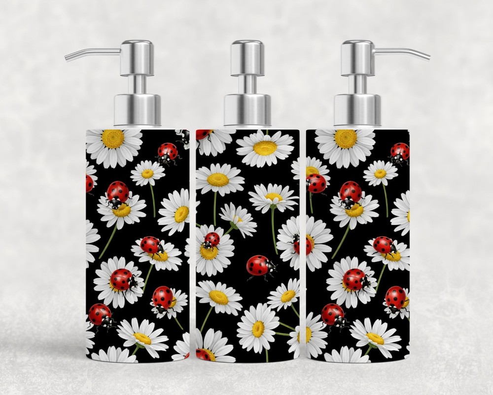 Ladybug Soap Dispenser Daisy Stainless Steel Large Capacity Kitchen