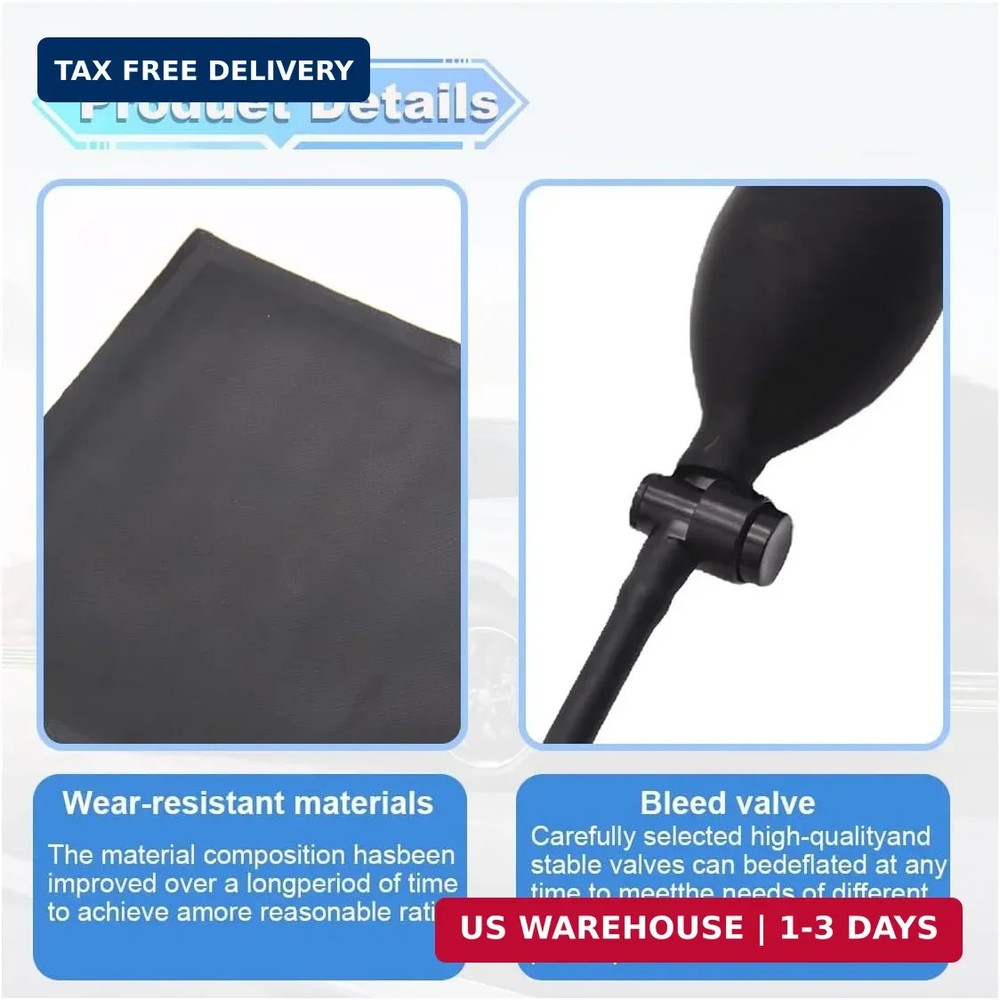 ZIMISI Air Wedge Pump, Professional Leveling Alignment Tool, Adjustable Inflatab