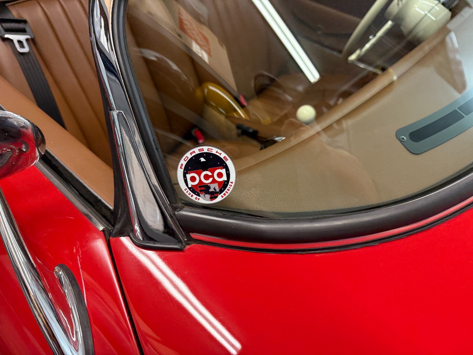 PCA Porsche Club of America Window Stickers (2) Decal Round 2.25" Diameter