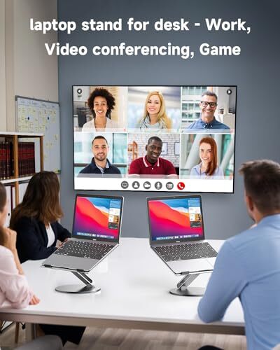 Portable Foldable Laptop Stand, Adjustable Height Ergonomic B4-Base, Grey