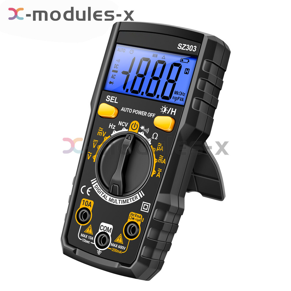 ANENG SZ303 Digital Multimeter Backlight Voltmeter Resistance AC DC Meter Tester