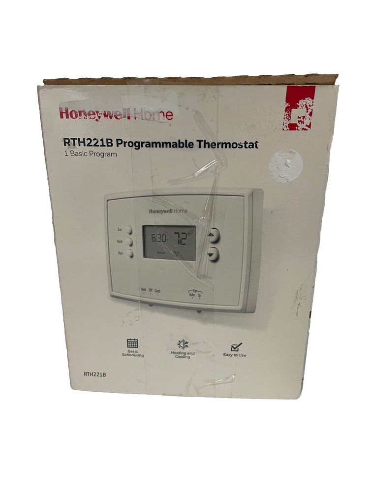HONEYWELL RTH221B DIGITAL DISPLAY PROGRAMMABLE THERMOSTAT