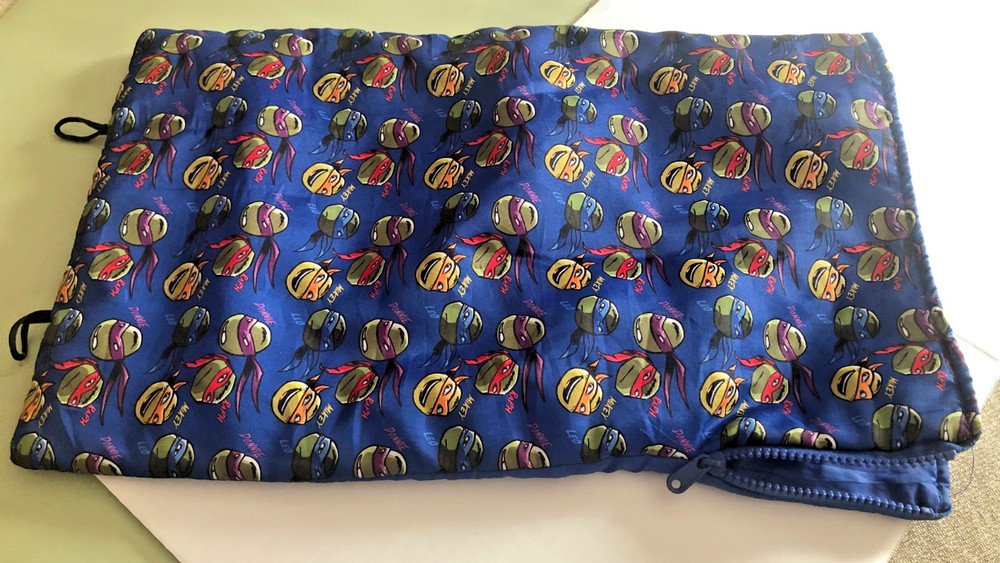 Ninja Turtles fabric zippered lined bag
