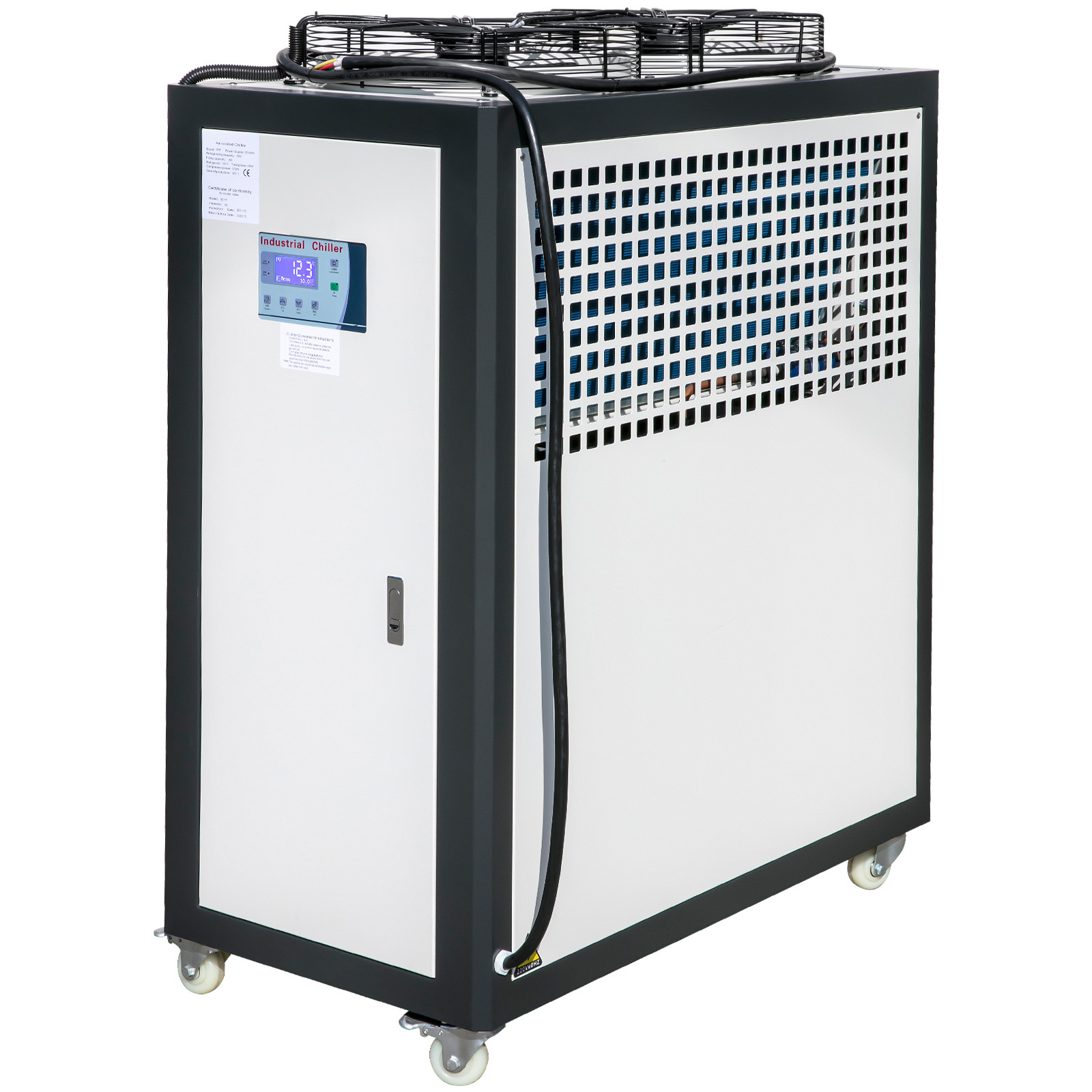 5 Ton Air-cooled Industrial Chiller 15KW LCD Display industrial Cooler