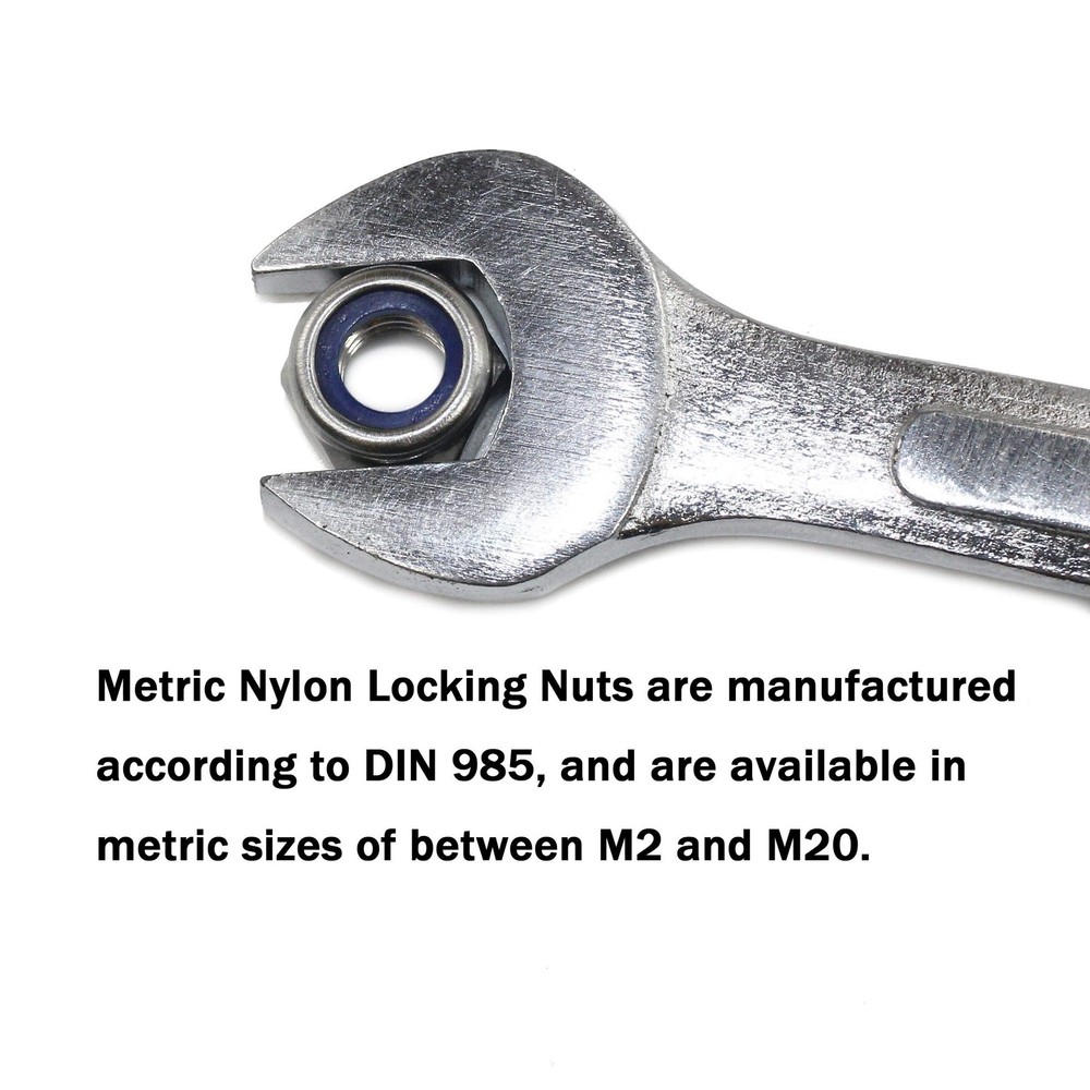 Quantity 50Pcs 1/4-20 Nylon Insert Hex Lock Nuts, (50 Pack), Plain