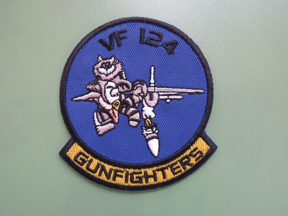 VF-124 Gunfighters Patch Tomcat Training Squadron US Navy Carrier Based Fighter