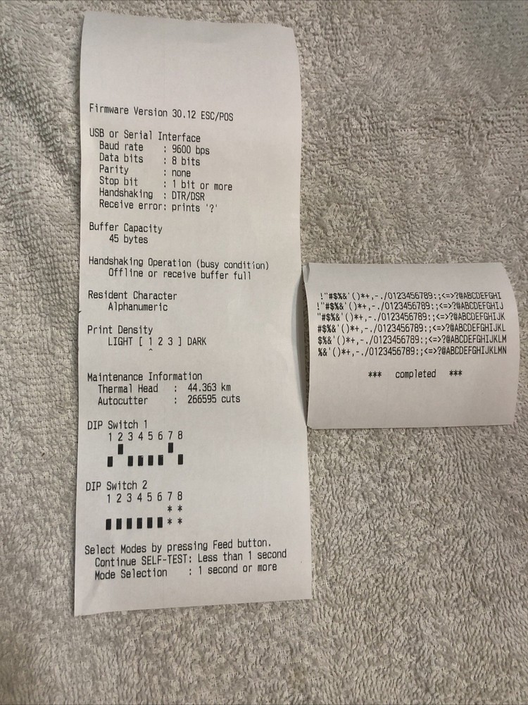Epson Thermal Receipt Printer, TM-T88V, Model M244A - Micros - Oracle