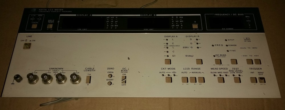Front Panel for HP-4277A LCB Meter