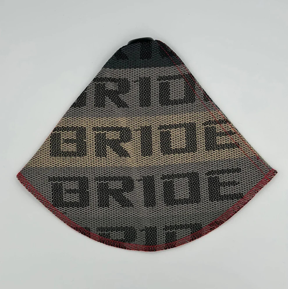 Bride Racing Shifter Boot Hyper Fabric Boot Cover JDM Universal (Sharp Gray)