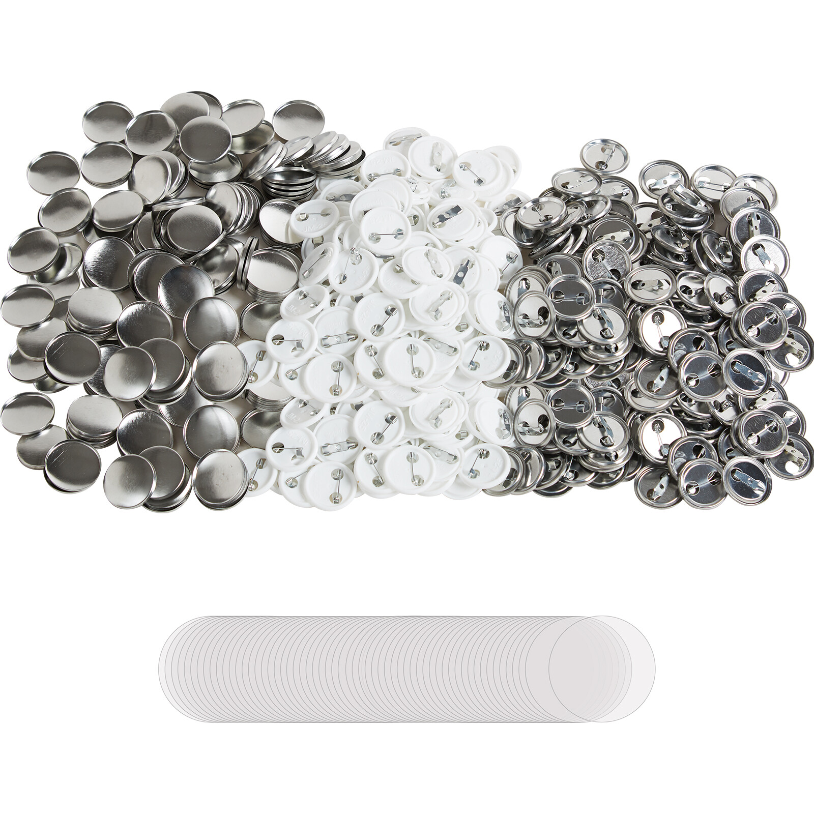 VEVOR 1" 25mm Button Badge Parts Supplies for Button Maker Machine 500 Sets