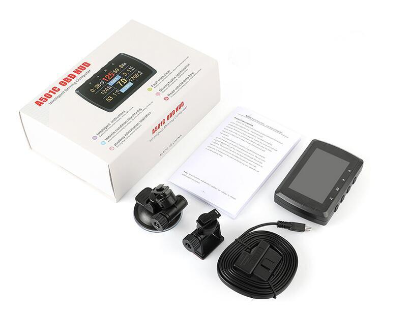 Car OBD OBD2 HUD Digital Meter Speedometer Engine Fault Code Alarm Display A501C