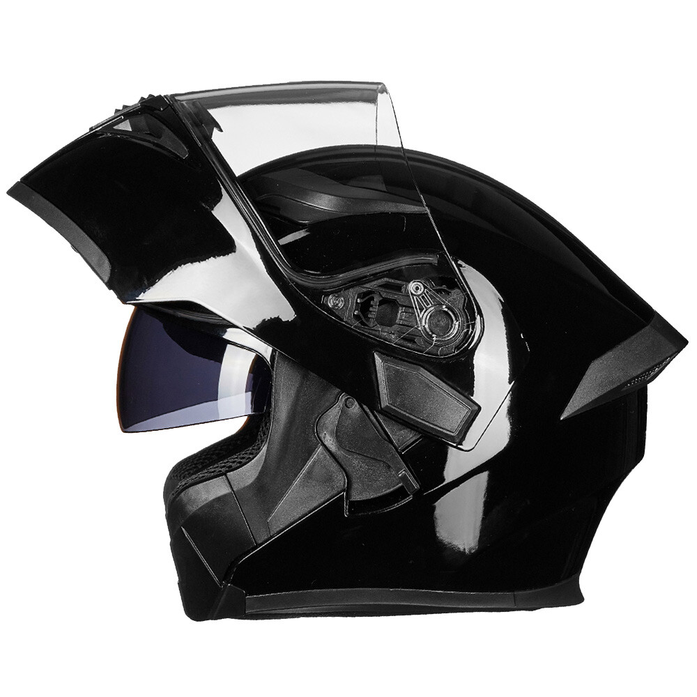 ILM Seller Refurbish Flip up Modular Full Face Motorcycle Helmet 2 Visor LED DOT