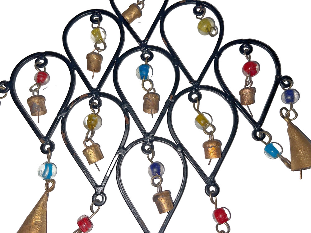 Metal Copper Bells Wind Chimes - Missing Two Bells