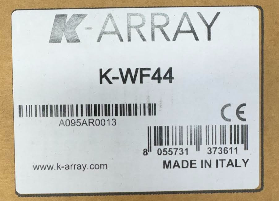 K-ARRAY K-WF44 Accessory to install KU44 flushed in wall. (Black)