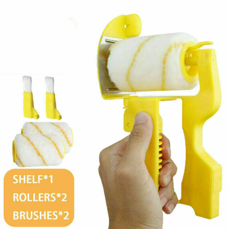 Multifunctional Clean-Cut Paint Edger Roller Brush Safe Tool Wall Corner Ceiling