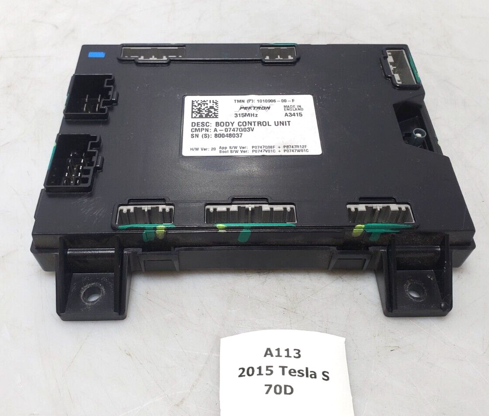 ✅ 2012-2020 OEM Tesla Model S Body Control Module BCM Unit Pektron