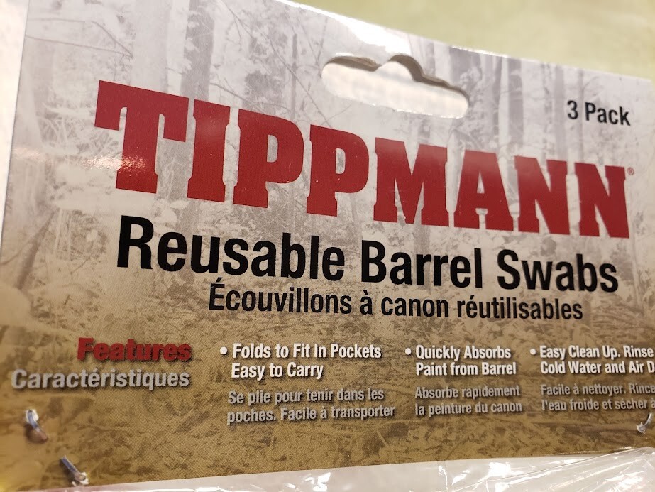 3-Pack Tippmann Reusable Paintball Barrel Cleaning Swabs