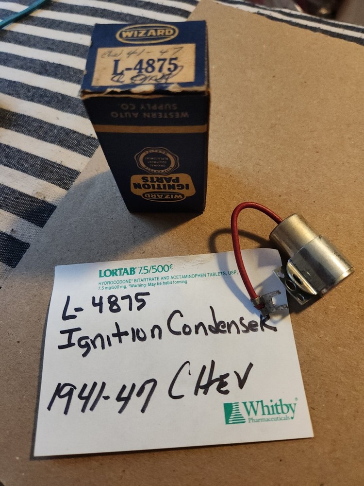 1941-47 Chevrolet Ignition Condenser L-4875
