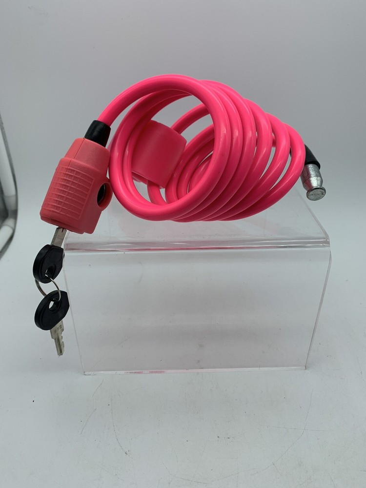 Koala Pink Bike Lock 36" with key