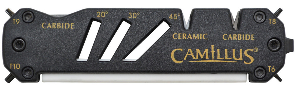 Camillus Glide Knife Blade Hook Carbide Multi Angle Sharpener Screwdriver 19224