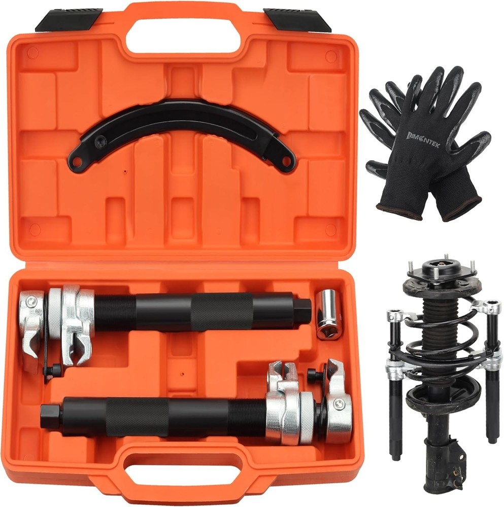 Coil Spring Compressor Tool, Heavy Duty Macpherson Strut Compressor...