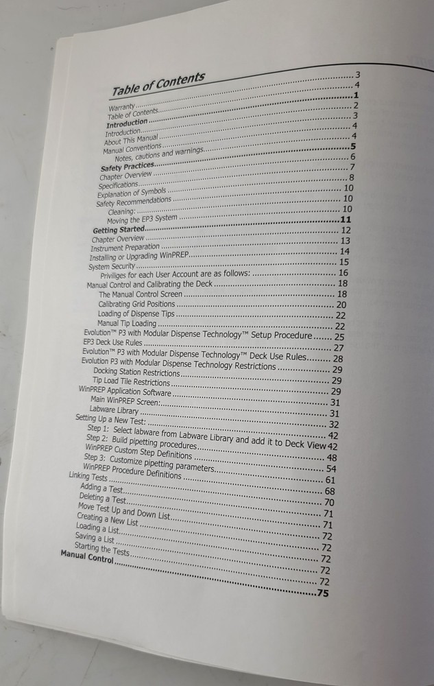 Evolution P3 Precision Pipetting Platform Manual