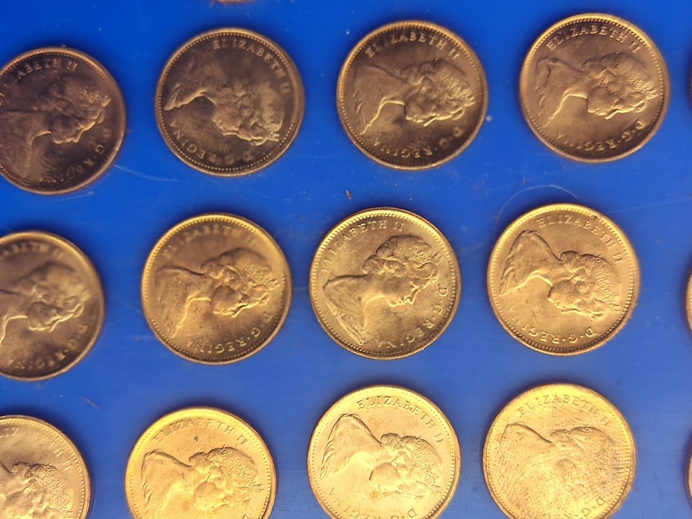 Gem Brilliant Uncirculated Red Canada 1966 Maple Leaf Copper Cent