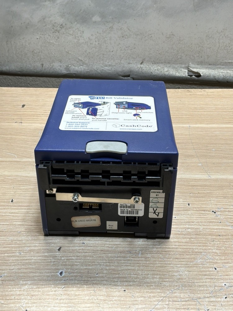 One Bill Validator CashCode FLSV-0003/preowned / JU3415