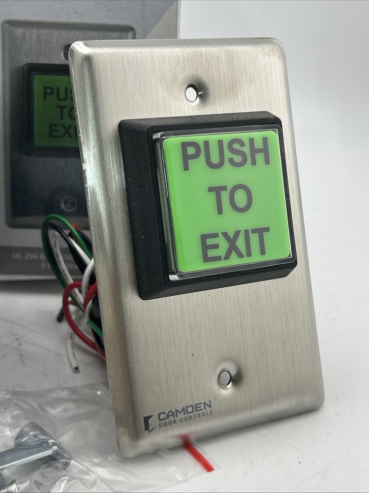 Camden CM-30EE Push To Exit Switch LED Illuminated Timer Green