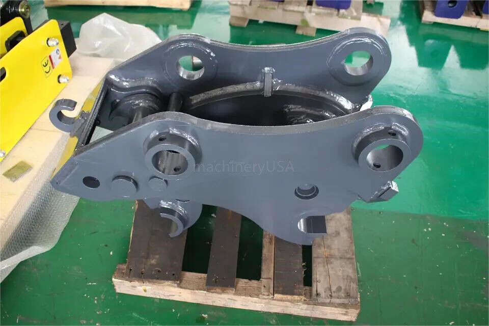 Mini Excavator Attachmet Hydraulic Quick Hitch Quick Coupler Quick Hook Grey