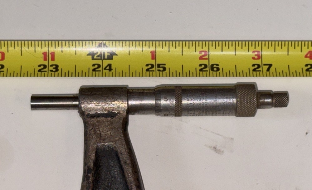 Starrett 20” – 21” Outside Micrometer #436 Ratcheting