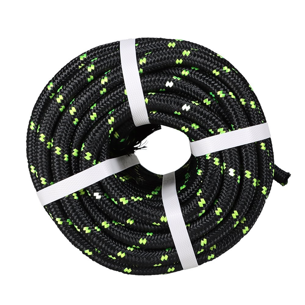 1/2" × 100' Double Braid Polyester Rope 6180Lbs Breaking Strength Bull Rope