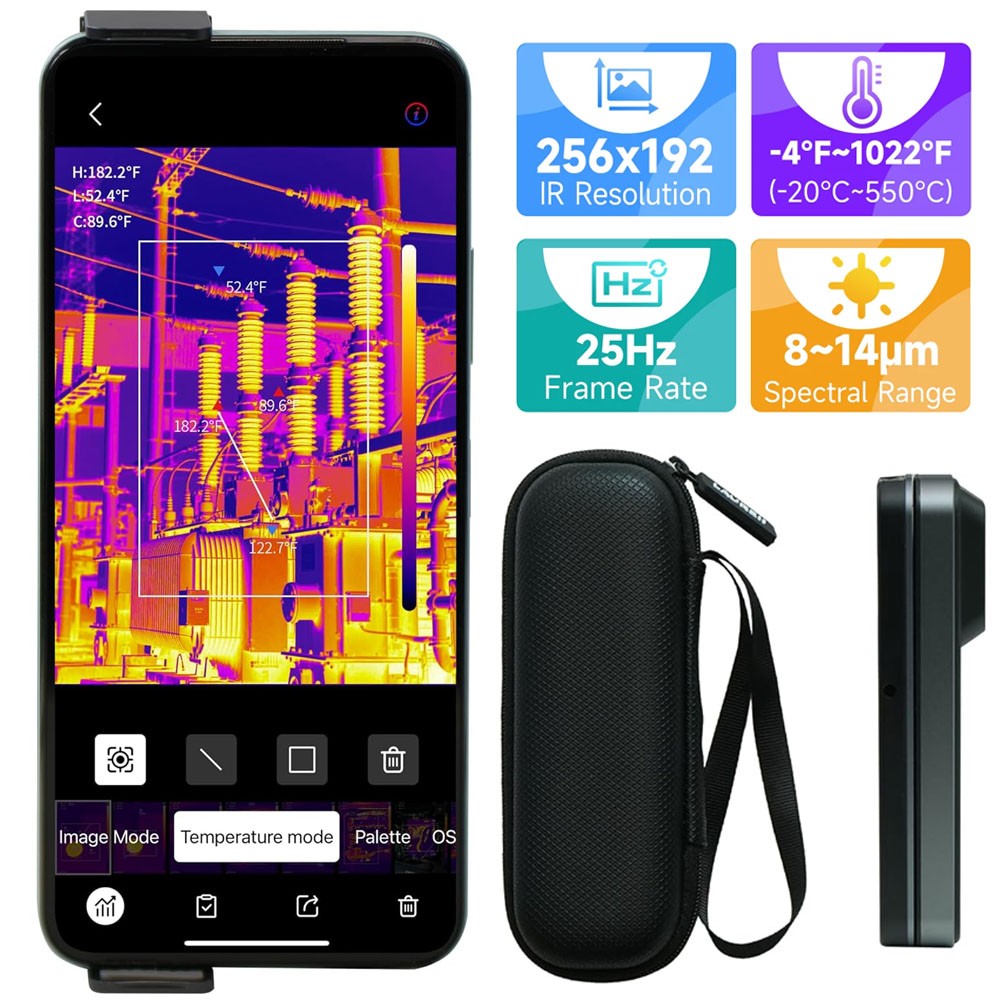 LAUREII IR Resolution Thermal Camera Wireless Temperature Imager Camera Handheld
