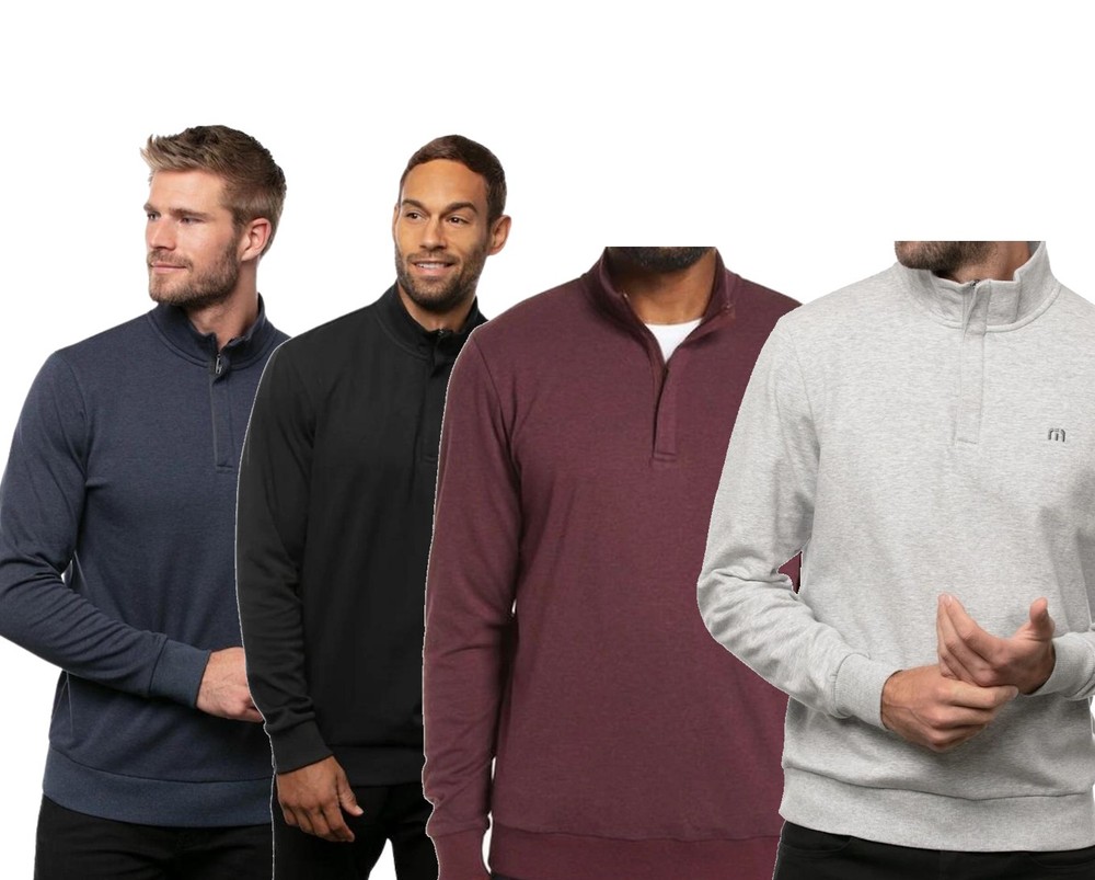 Travis Mathew Cloud 2.0 1/4 Zip Pullover Mens Golf Sweater - 1MS309