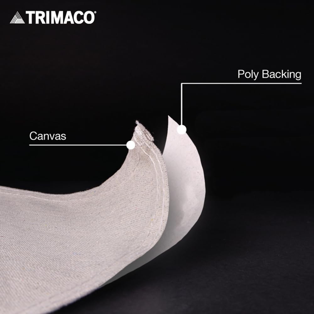 Trimaco Butyl II 2-Layer Poly-Back Canvas Drop Cloth 9x12 Beige