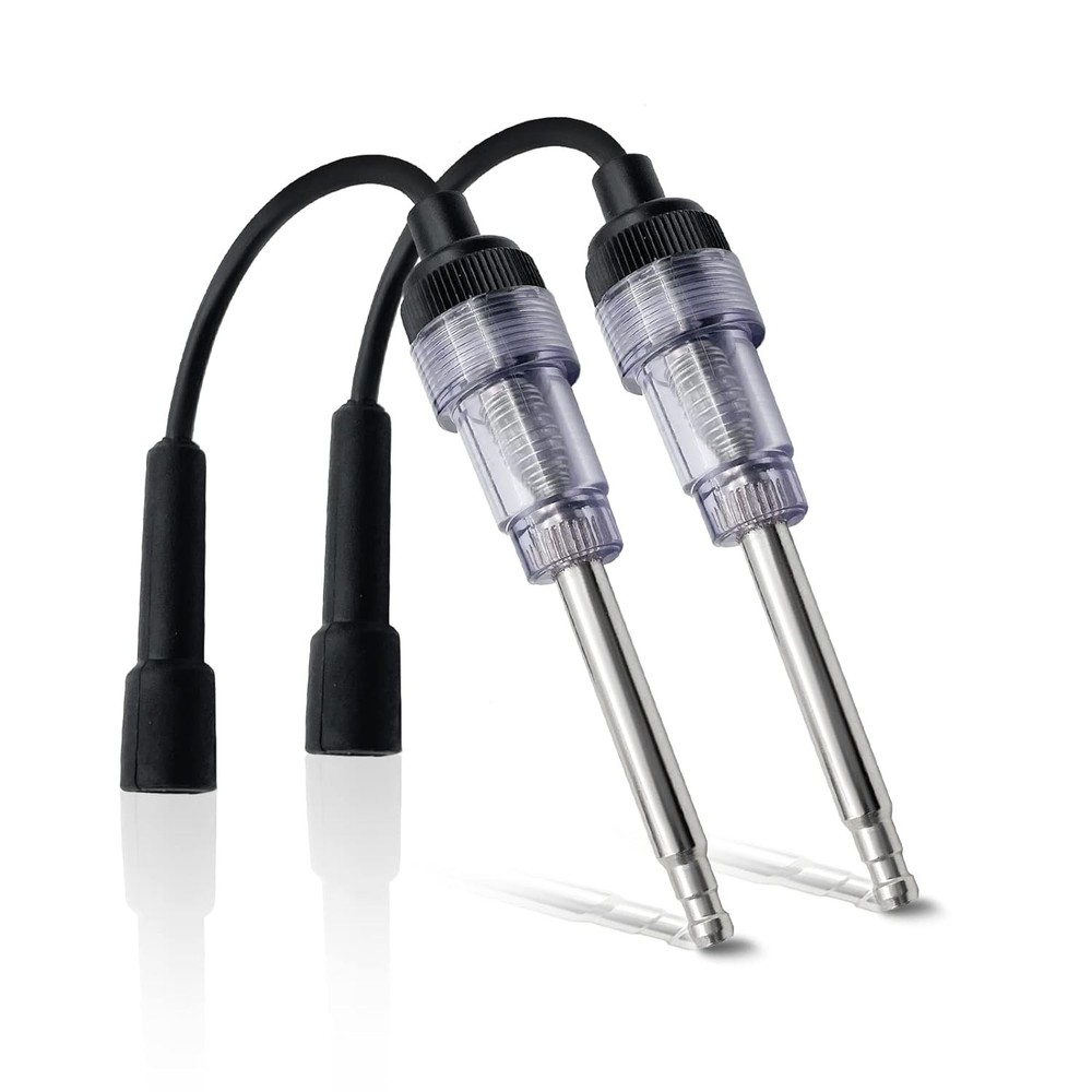 2PCS Spark Plug Tester, Engine Ignition Coil Tester Straight Boot Ignition Test
