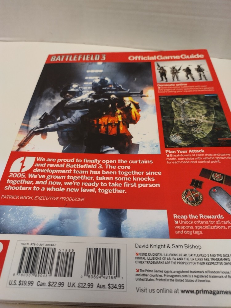 Battlefield 3 Prima Official Strategy Guide Pb