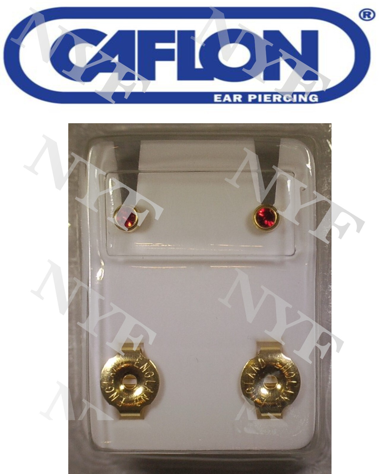 Ear Piercing Earring Studs 1 pr or 12 prs Caflon Studex Sterile Surgical Steel