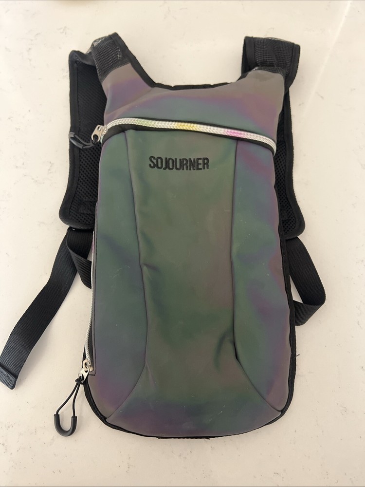 Sojourner Hydration Backpack No Bladder* Metallic Finish Two Zipper Pockets