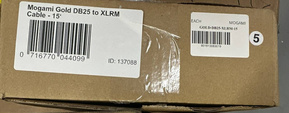 Mogami Gold DB25-XLRM-15