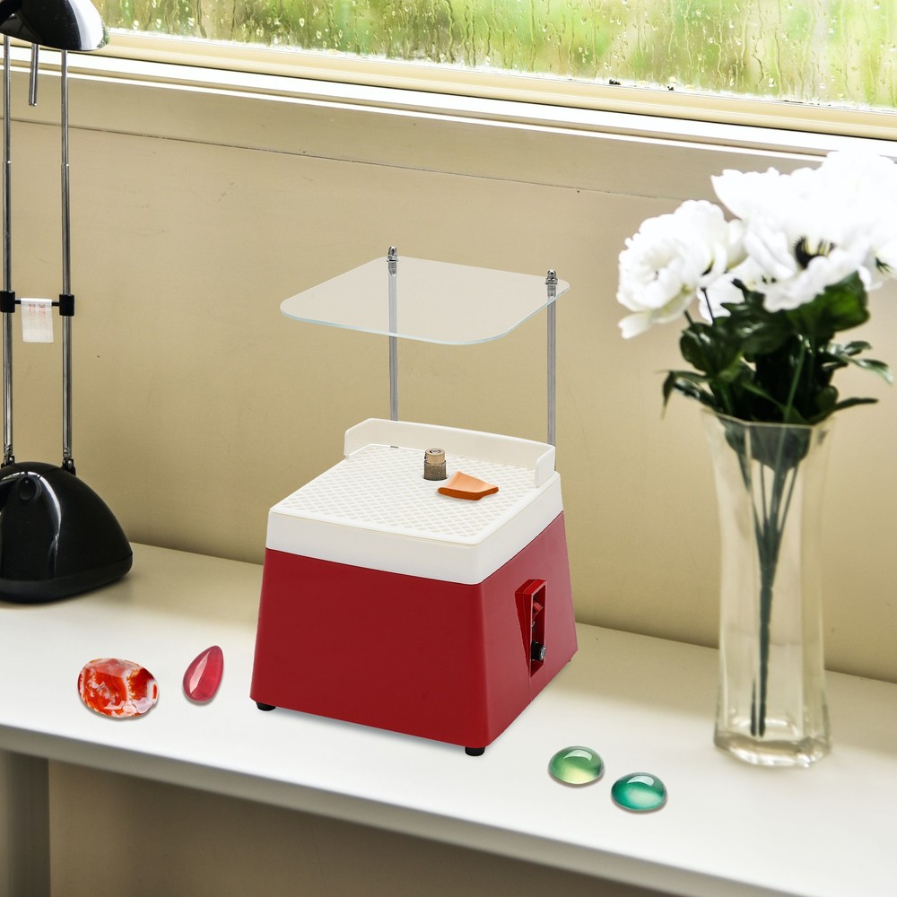 65W Stained Glass Grinder W/ Baffle Bracket & Grinding Bit Rectangular Grinder