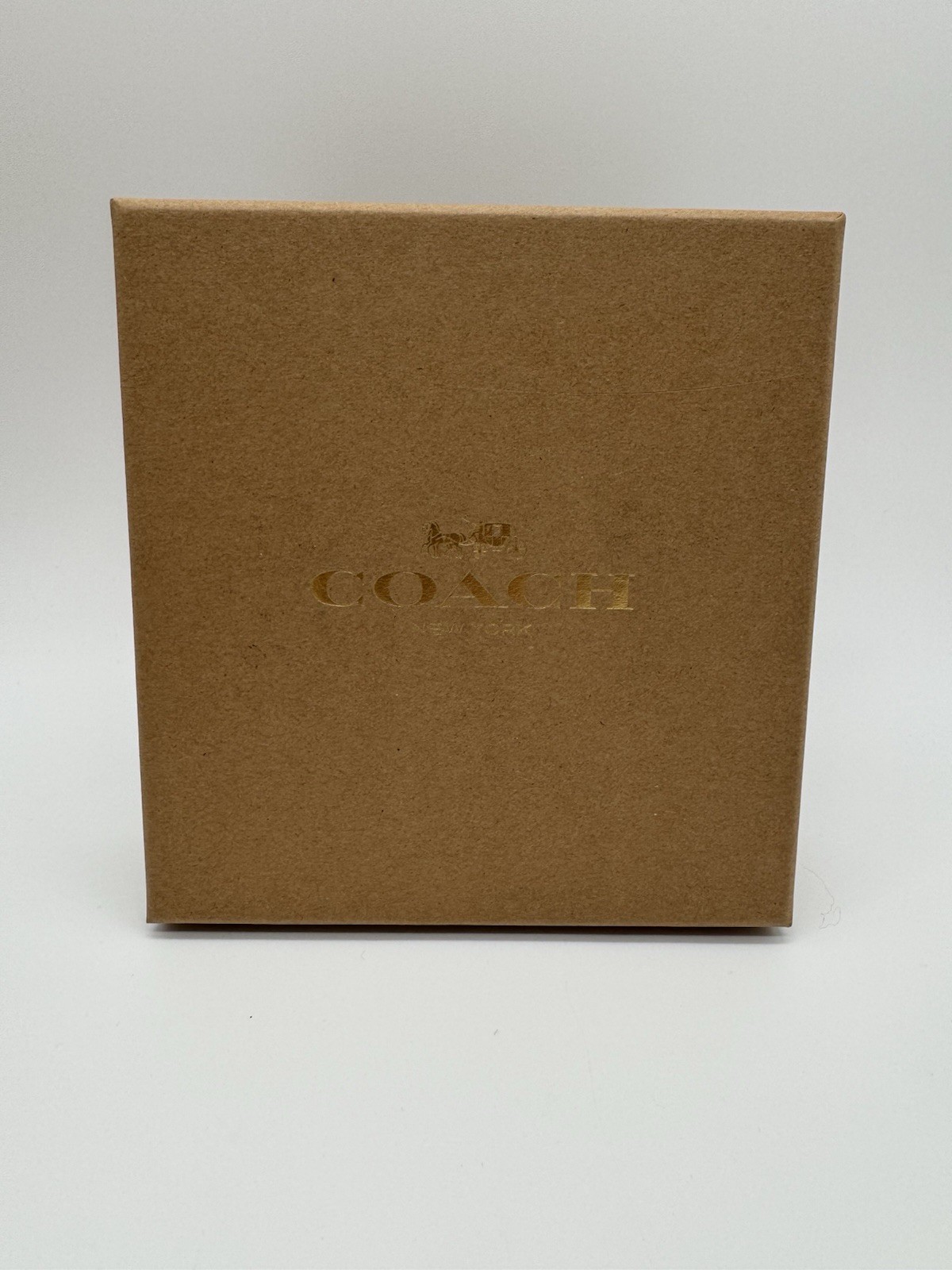 NIB Coach Signature Pet Collar Walnut Bold Red Black Charm Small 9.8”-13.8”