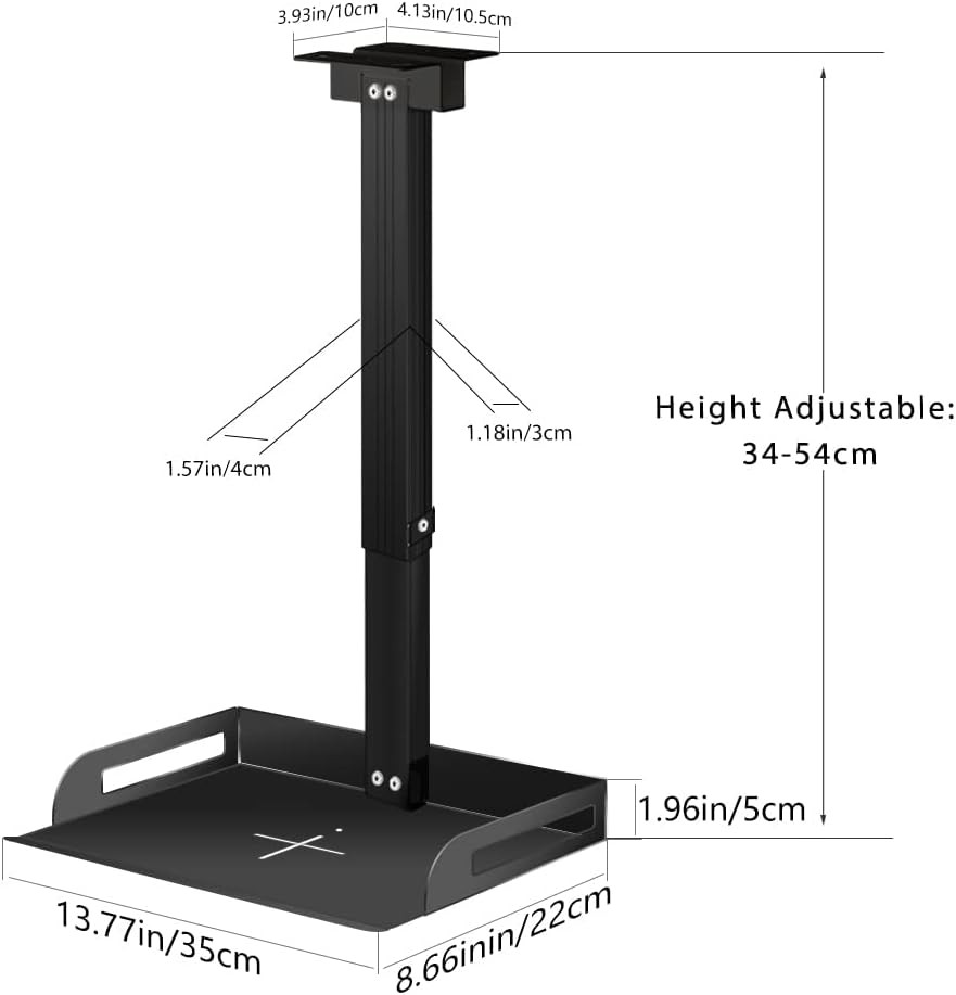 Universal Ceiling Mount with Tray for Projector/Camera,Wall/Ceiling Mounting, No