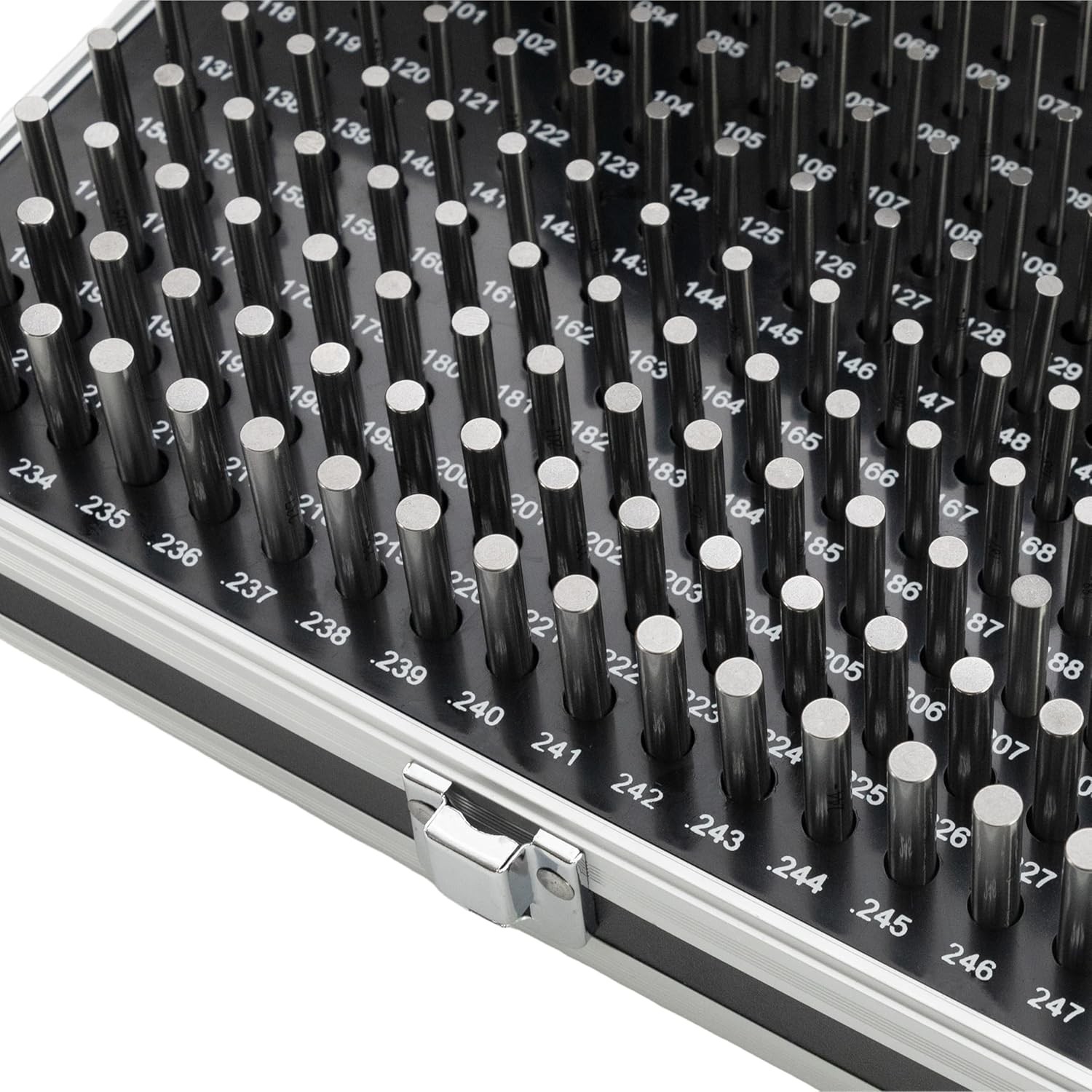 HFS(R) Pin Gage Set Minus Class ZZ Aluminum Alloy Case 0.061"-0.250" M1 190 Pcs