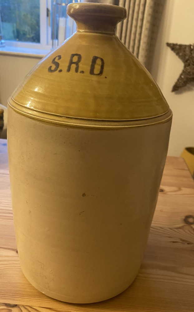 Stunning WW1 Stone SRD rum pot. Candy, Devon