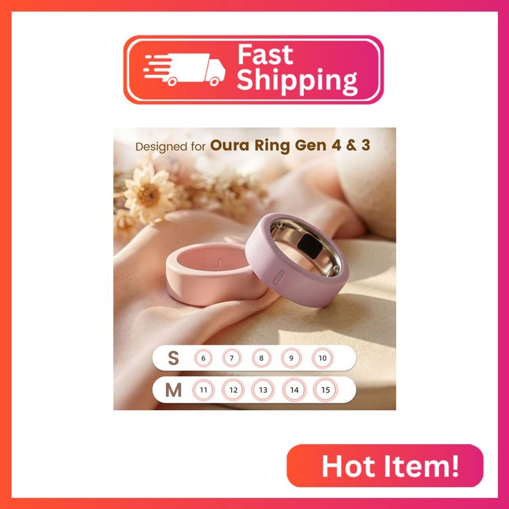 BandSmith Silicone Ring Cover Compatible with Oura Ring Protector, Elastic Case