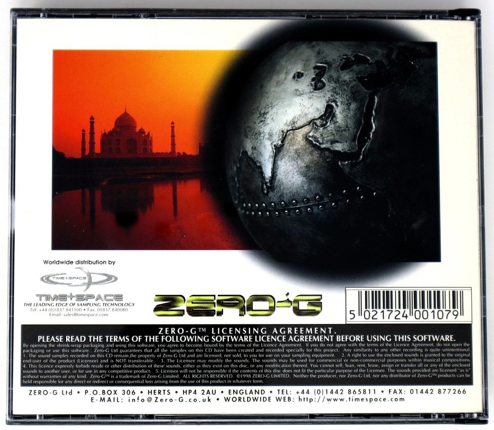Zero-G Deepest India Sample Library/Sound Library/Sampling Triple CD 1990s